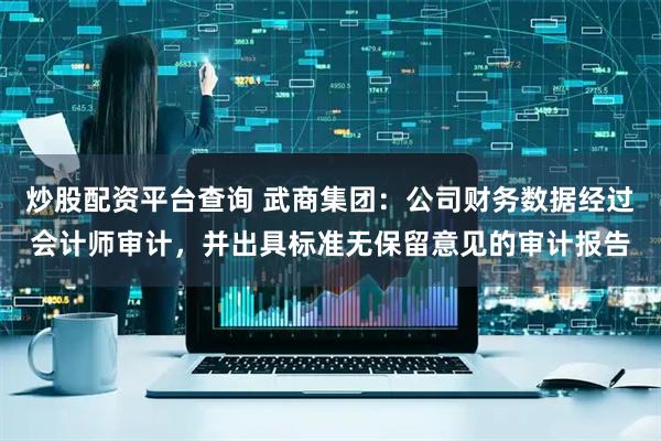 炒股配资平台查询 武商集团：公司财务数据经过会计师审计，并出具标准无保留意见的审计报告
